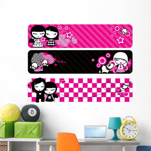 emo banners Wall Decal