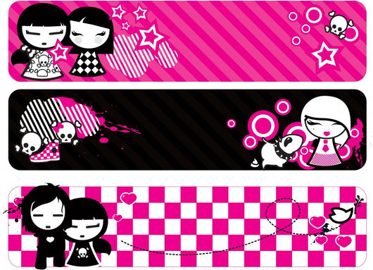 emo banners Wall Decal