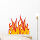 Flames Illustration Wall Decal