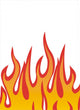 Flames Illustration Wall Decal