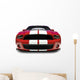 Red Muscle Car Wall Decal