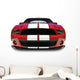 Red Muscle Car Wall Decal
