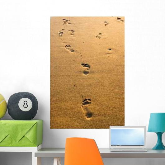 Huellas En La Arena Wall Decal