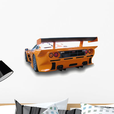 Mclaren F1 Gtr Wall Decal shown on a wall