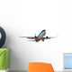 Modern Blue Airplane Wall Decal