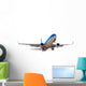 Modern Blue Airplane Wall Decal