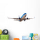Modern Blue Airplane Wall Decal