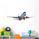 Modern Blue Airplane Wall Decal