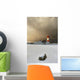 A Lighthouse And Building In Winter Wall Mural