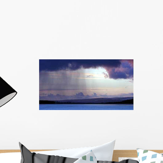 Rain Shower Coming off Wall Decal