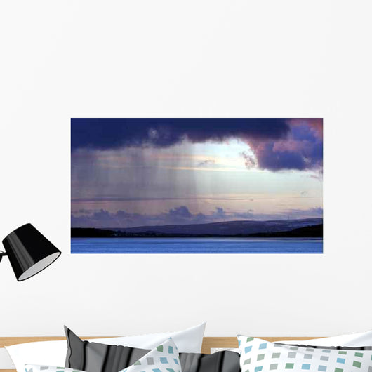 Rain Shower Coming off Wall Decal