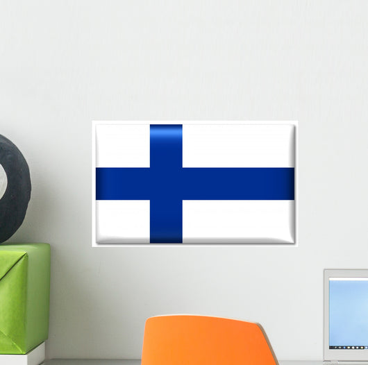 Finnland Fahne Finland Flag Wall Mural