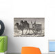 A Camel Pulling A Carriage Across The Gobi Desert, Asia Wall Mural