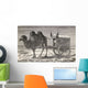 A Camel Pulling A Carriage Across The Gobi Desert, Asia Wall Mural