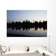 Silhouette Of Ankor Wat Temple At Dusk, Angkor,Siem Reap,Cambodia Wall Mural