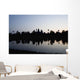 Silhouette Of Ankor Wat Temple At Dusk, Angkor,Siem Reap,Cambodia Wall Mural