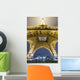 Eiffel Tower At Night,Low Angle View, Paris,France Wall Mural