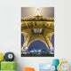 Eiffel Tower At Night,Low Angle View, Paris,France Wall Mural