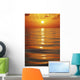 Sunset Over Ocean Horizon Wall Mural