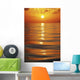 Sunset Over Ocean Horizon Wall Mural