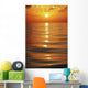 Sunset Over Ocean Horizon Wall Mural