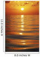 Sunset Over Ocean Horizon Wall Mural