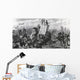 War Elephants In Combat From A 19Th Century Engraving Wall Mural