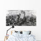 War Elephants In Combat From A 19Th Century Engraving Wall Mural