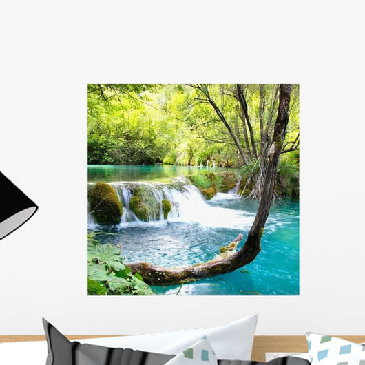 Beautiful Waterfalls Plitvice Lake Wall Decal