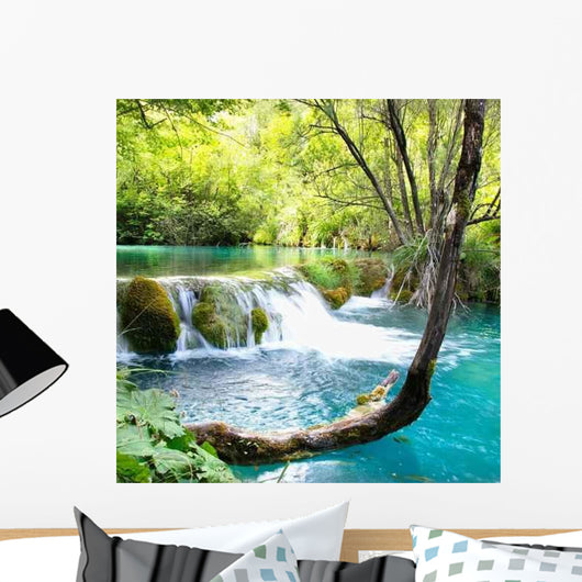 Beautiful Waterfalls Plitvice Lake Wall Decal