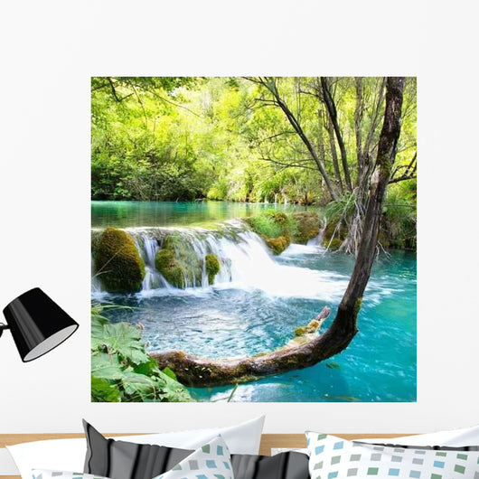 Beautiful Waterfalls Plitvice Lake Wall Decal