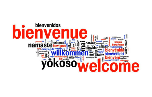Welcome, word cloud Wall Decal