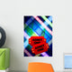 Movie Tickets With Multi Color Film Reel Wall Mural