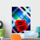 Movie Tickets With Multi Color Film Reel Wall Mural