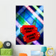 Movie Tickets With Multi Color Film Reel Wall Mural