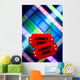 Movie Tickets With Multi Color Film Reel Wall Mural