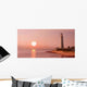 Lighthouse and Sunset Wall Decal