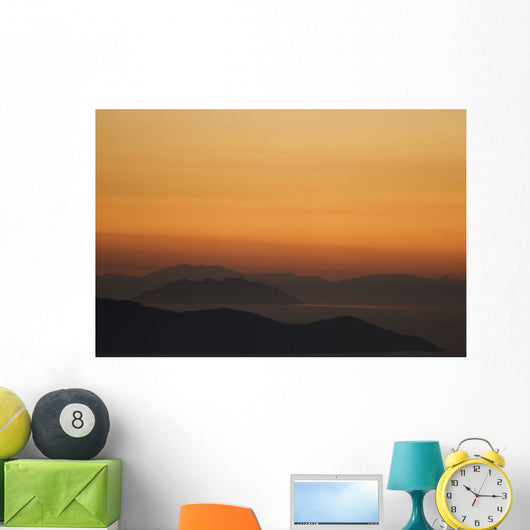 Santo Stefano Coastline At Sunset, Tuscany,Italy Wall Mural