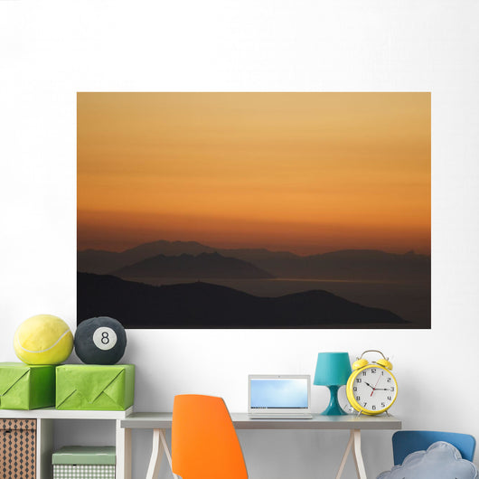 Santo Stefano Coastline At Sunset, Tuscany,Italy Wall Mural