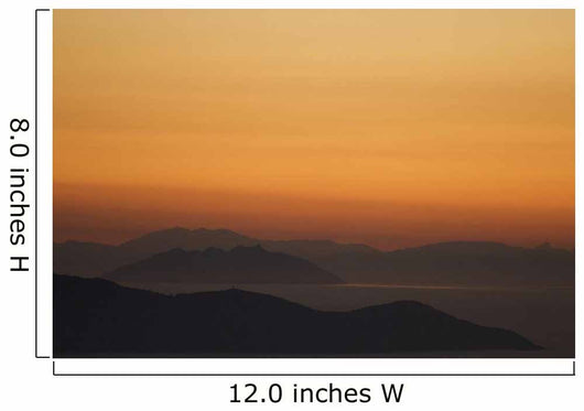 Santo Stefano Coastline At Sunset, Tuscany,Italy Wall Mural