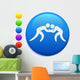 Wrestling Icon round Internet Wall Mural