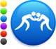 Wrestling Icon round Internet Wall Mural
