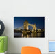 Tower Bridge Illuminated At Night, London,England,Uk Wall Mural