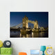 Tower Bridge Illuminated At Night, London,England,Uk Wall Mural