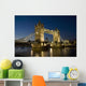 Tower Bridge Illuminated At Night, London,England,Uk Wall Mural