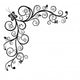 Floral Corner Design Element