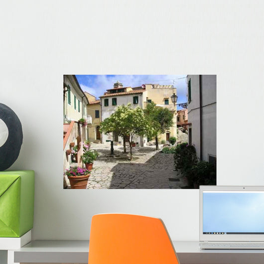 Piazza Poggio Isola D'elba Wall Decal