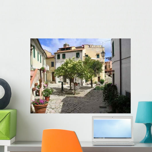Piazza Poggio Isola D'elba Wall Decal