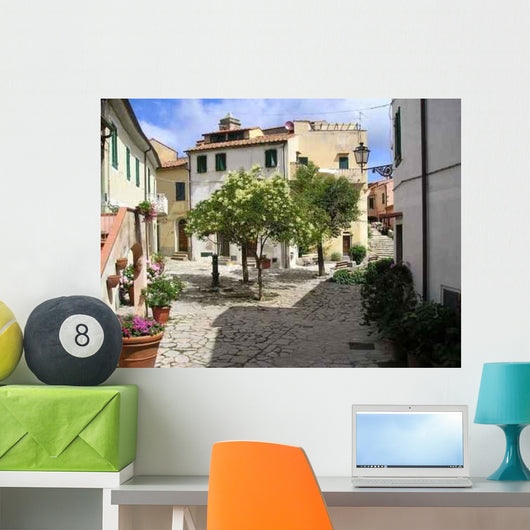 Piazza Poggio Isola D'elba Wall Decal