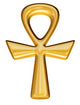 Isolated Egyptian Ankh Wall Decal